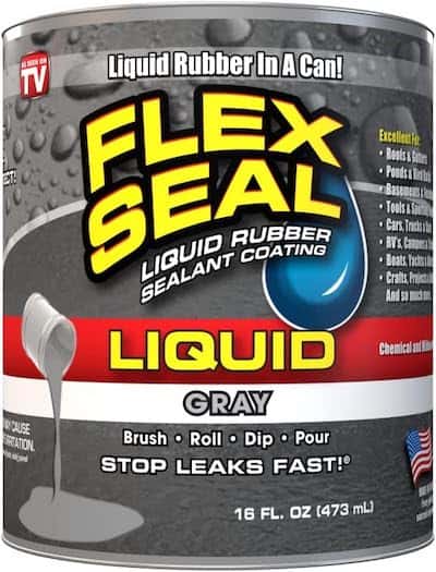 can of liquid rubber seal